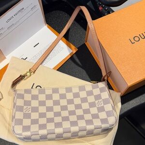 Louis Vuitton Pochette Damier Azur Bag